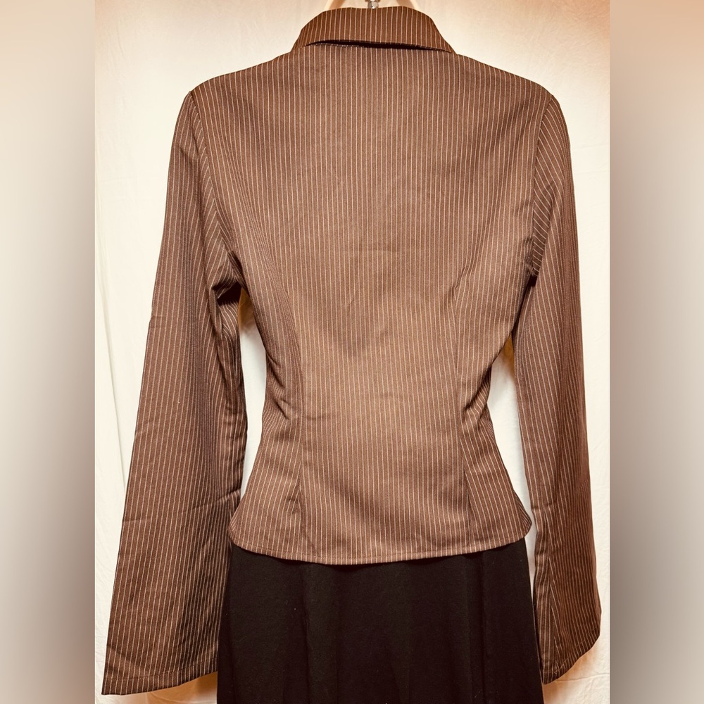 PRINCESS POLLY Anni Striped Button Down Shirt - Picture 4 of 5